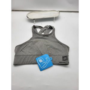 NWT Bodybuilding.com Gray Workout Bra